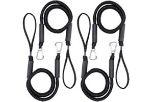 AROLA Bungee Dock Line Cuerda de Amarre para Barco Línea de Muelle del Barco Cuerda de Navegación Muelle Cuerda Barco Elástico Accesorio de Barco 4 Piezas