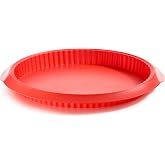 L&eacute;ku&eacute; 28 Red Quiche 28 cm, Silicone