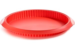 Lékué Moule à Tarte Silicone Platine 28 cm
