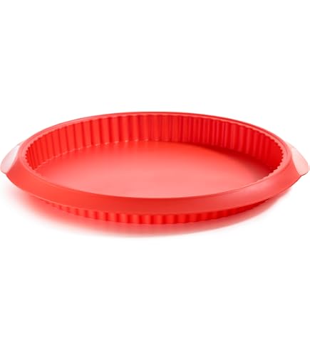 Silikomart SFT426 Stampo Per Crostata In Silicone Platinum, Diametro 26 Cm, Volume 1,3L, Con Safe Ring, Made In Italy