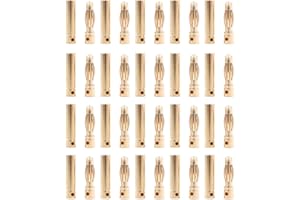 CENPEK 20 par 4 mm poz?acany mosi??ny wtyk bananowy m?ski ?eński Bullet z??cze bananowe cz??? RC do silnika ESC