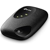 TP-Link Routeur Mobile 4G LTE Wi-Fi 300 Mbps (M7200): Débit de 150 Mbps, Batterie Rechargeable 2000 mAh, 1 Port Micro USB, Dé