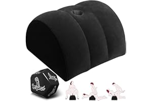 Prosixtoy Almohada Sexo Inflable Dados Sexo - Juguetes Eróticos Soporte para Dildo Almohada de Posición Sexo, Cojín de Punto G Mueble Sexo Almohada para Mujeres Parejas