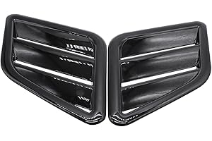 SHLPDFM Lufteinlass Schaufel Motorhauben-Vent-Scoop-Vent-Abdeckung Motorhaubenentlüftungsabdeckung für Ford Vauxhall Focus Corsa Fiesta (Schwarz glänzendes Finish)
