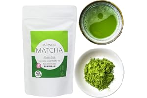 Otsuka Green Tea Co - Ceremonial Matcha Powder - 100％ Authentic Japanese Origin, First Harvest Ceremonial Grade Matcha Powder - Made in Shizuoka Prefecture Kakegawa City Japan (Large - 100g)