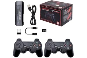 WUYJTIF Console per videogiochi retrò X2 Plus 4K Game Stick 3D HD Controller wireless TV 50 emulatore (128G 41000+giochi)