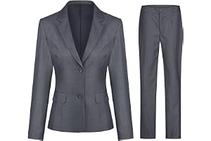 Vêtement Femme Professionnel Ensemble 2 Pièces Femme YFFUSHI - Veste Et Pantalon Business Élégant Costume Femme Tailleur