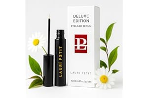 Lauri Petit® Wimpernserum ohne Hormone – Augenbrauen und Wimpern Serum Booster für starkes Wachstum von Wimpern & Augenbrauen – Hormonfrei und ohne Silikone – Lash Serum for long lashes & brow (2ml)
