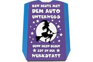 speecheese La mia scopa è in officina disco di parcheggio con bella strega come idea regalo per patente di guida per ragazze o fidanzate che amano volare anche con la scopa