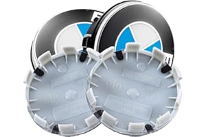 MOPQMKT Enjoliveur de Roue 4pcs 68mm Enjoliveur Central Fixe Cache-Moyeu Capuchons de Centre Universel Enjoliveurs de Roue Voiture Enjoliveurs Couvertures Universel Noir(avec Motif)