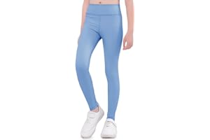 FILOWA Leggings Mädchen Kinder Hoch Tailliert Yogahose Baumwolle Sportleggings Stretch Länge Hosen Multicolour Gymnastikhose Casual Jogging Sporthose Frühling Herbst Activewear für Teenager Gr.110-152