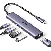 UGREEN Revodok USB C Hub 5 in 1 with 4K HDMI, 100W PD, 3×USB-A Data Ports | Aluminium Type C Adapter for PC Laptop Tablet Pho