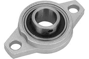 SPACNANA Rhombisches Lager, Miniatur-Stehlager 20 Mm KFL004 Rhombisch Montiertes Lager mit Flansch für Maschinen, Sphärische Stehlager