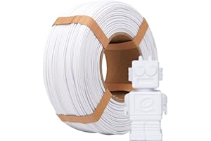 ‎ESUN eSUN PLA Refill Filament 1.75mm, Spulenloses 3D Druck Filament Maßgenauigkeit +/- 0.05mm, 1KG Spule (2.2 LBS) Speedy PLA Filament für Hochgeschwindigkeitsdrucker, Kaltweiß