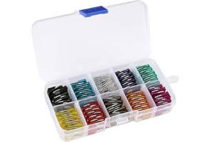 JTWEB 120pcs Mini Car Fuses Assortment Blade Fuse for Auto Car Truck with Storage Case 2A 3A 5A 7.5A 10A 15A 20A 25A 30A 35A Car Boat SUV Automotive Replacement Fuses Puller