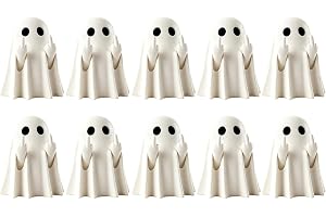 Mellanfinger mini spökfigurer, halloween dekor miniatyr mellanfingrar