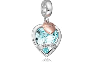 AMATOLOVE Happy Birthday Presents for Women Girls Birthstone Charms for Bracelets and Necklaces Mother's Day Christmas Jewelry Gifts for Women