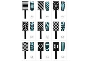 Nikou Żel do paznokci półtrwały lakier magnetyczny zestaw do paznokci, 9 sztuk/zestaw 3D Cat Eye Magnetyczny LED Polski Soak Off Przenośny magnes UV Stick Multi Style