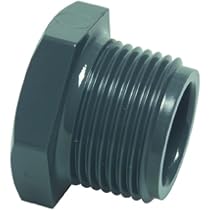 PVC Gewindestopfen G 1 1/2 Zoll – Konisches Außengewinde, 16 Bar Druck