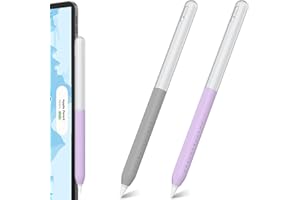 NIUTRENDZ Coque pour Apple Pencil 2e Génération Ultra Fine Accessoires Translucide Design Duotone Compatible avec Charge Magnétique et Robinet Double