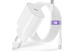 HGTCHGEBD iPad Ladekabel Original mit iPad Ladegerät, 25W USBC Netzteil Stecker Schnellladegerät 1M USB C Kabel Schnellladekabel für i-Phone 17 16 15 Pro Max/Plus,iPad Pro 12.9/11,iPad Air 4/5 Gen,iPad Mini 6th