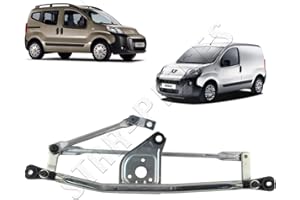 STARKIT PERFORMANCE Tringlerie d’essuie glace compatible pour Nemo, Fiorino, Qubo, Bipper (à partir de 2007) mécanisme essuie glace (sans moteur) 6401G6, 1354851080, 1608189580