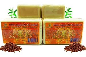 PROPOL-MEL Opakowanie x 4 mydło propolisowe x 100g każde. Odżywcze, regenerujące i nawilżające mydło ekologiczne. Ręcznie robione mydło odpowiednie dla każdego rodzaju skóry.