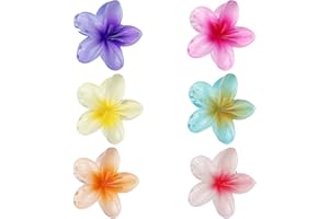 Chiluxendo 6 Pezzi Fermaglio Capelli Donna, Pinze per Capelli Fiori Clip Artiglio da Donna, Mollettone Capelli a Forma di Fiore, Fermagli per Artigli, Flower Hair Clips, Mollette per Ragazze