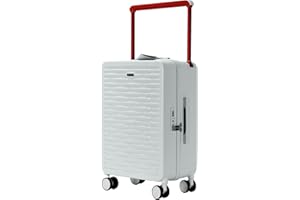 NPLE Valigia Trolley Bagaglio A Mano Ultraleggero 55 X 38 X 22 Cm - 100% Policarbonato Rigido – Manico In Alluminio - Mobilità A 360° - 4 Ruote Silenziose Zip Professionale