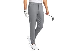 Elegancity Mens Golf Trousers Slim-Fit Stretch Golf Pants Casual Outdoor Jogging Trousers Chino Sports Jogger with Pockets S-XXL
