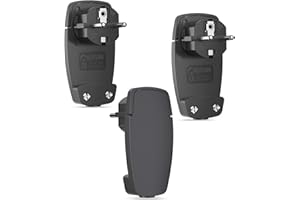 OBLLEMN 3 Stücke Schuko Winkelstecker Flach, Winkelstecker 250 V Flach Schuko Stecker Flach Flacher Stecker Steckdose Flachstecker 250 V Stecker Flach Schuko Winkelstecker-Schwarz