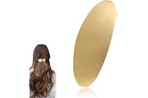 LunarCharm Ovale Haarspange Vintage Metall Große Haarklammer Gold Silber Französische Hochzeit Abschlussball Formale Haaraccessoires für Frauen Mädchen Lang Dickes Haar