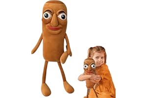 QhgPnt Tung Tung Tung Sahur Plush, Italian Brainrot Toys, Cute Tralalero Tralala Stuffed Animal Doll, Soft Stuffed Animal Pillow for Decoration, 37cm Height, Gift for Fans, Kids and Adults