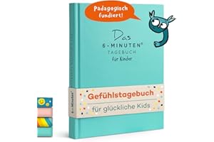 UrBestSelf 6-Minuten Gefühlstagebuch Kinder 6-12 Jahre - Tagebuch Mädchen & Jungs - Tagebuch Kinder zum Gefühle verstehen, Selbstbewusstsein & Achtsamkeit aufbauen