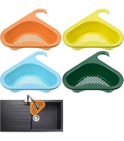 FONHREW Panier Filtrant Pour évier En Acier Inoxydable - Forme Cygne, Accroche-robust, Idéal Pour égoutter Et Ranger