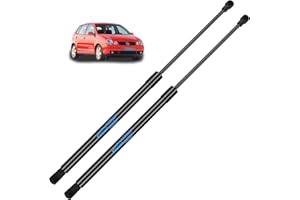 Koaudb 2x Amortiguador Maletero para VW Polo 9N1/9N3 2001-2007 Negro Resorte de gas Maletero Amortiguador Maletero Reemplaza #6Q6 827 550