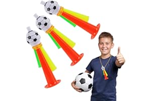 DTXYBC 3 Stück Vuvuzela, Fußball Tröten, Fussball Fan Tröte, Tröte Fussball, Trompetenspielzeug aus Kunststoff, für Kinder Fußball Fans für Fußball-Themenparty, Weltmeisterschaft