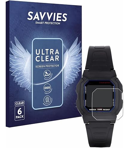 Protège-écran Pour Montre Casio W-218H - Pack De 2, Couverture Totale, Anti-rayures, Hydrophobe, Bords 2.5D