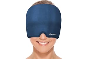 ‎IEA MEDICAL IEA Medical Migräne Maske, Kühlmaske Migräne, Schlafmaske kühlend, Migräne Mütze, Kopfschmerzen Mask, Migraine Relief Cap, Kopfschmerzen Maske, 360° Gelmaske Migräne, kühlende Kopfmaske
