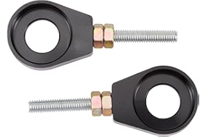 WOOSTAR Tenditore Catena Regolabile Moto 15mm Sostituzione per 110cc 125cc Lifan YX SSR Coolster SDG Thumpstar Cinese ATV Quad Dirt Pit Bike Nero