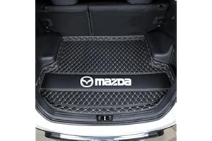 MXQCLSA Coche Cuero Alfombrillas Maletero, para Mazda CX-5 2017-2023 Tronco Bandeja Protectora Funda Maletero Alfombra Antideslizante Accesorios,A