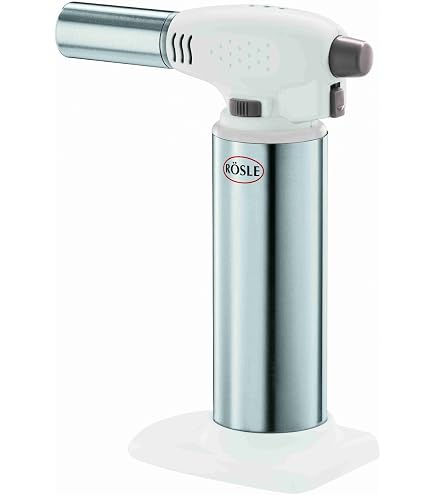 TOOLCRAFT Bruciatore A Gas Da 15 Cm – Fiamma Fino A 1300°C – Autonomia 90 Minuti – Per Creme Brûlée, Cucina E Fai Da Te
