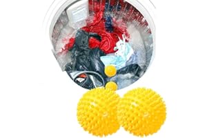 CYMWER Pelota de lavado, bolas de secadora de ropa, bolas reutilizables para lavar la ropa, lavadora, atrapasuperos, la ropa saldrá suave, esponjosa, menos arrugas y menos adherencia estática