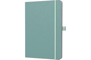 ONAVIA A5 Liniert Notizbuch, Notebook Hardcover, 80 Blätter (160 Seiten) 80 g/m², 7mm Linienabstand für zu Hause, Schule und Arbeit (Grün)