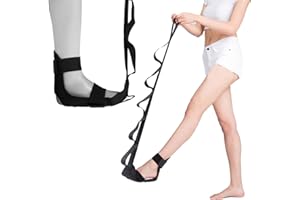 JAYEFO Yoga Strap Leg Stretcher - Ankle Ligament Stretcher Belt with Loops for Plantar Fasciitis, Improve Strength, Balance Stretches & Achilles Tendonitis | Flex Strap Stretching for Back Pain Relief