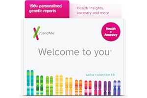 23andMe Health + Ancestry Service: Personal Genetic DNA Test Including Health Predispositions, Carrier Status, Wellness, and Trait Reports (Before you buy see Important Test Info below)