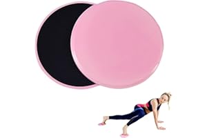 Reversible Sliding Plate,Double Sided Pilates Sliding Disc,Power Slide,Core Training Slide Plate for Home Use,Ultimate Core Trainer,Exercise Discs Abdominal Workout Strength Glider 2 Pcs Pink Oyiclyea