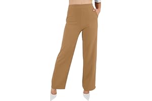 JOPHY & CO. Pantalone Donna con Tasche Leggero Comodo a Zampa Larga Elastico in Tessuto (cod. 6503)