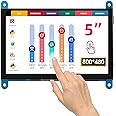 ELECROW For Raspberry Pi Screen, Touch Screen Monitor 5 Inch 800x480 Small Monitor Compatible with Raspberry Pi 5 4 3B+ 3B 2B BB Black Banana Pi Windows 10 8 7