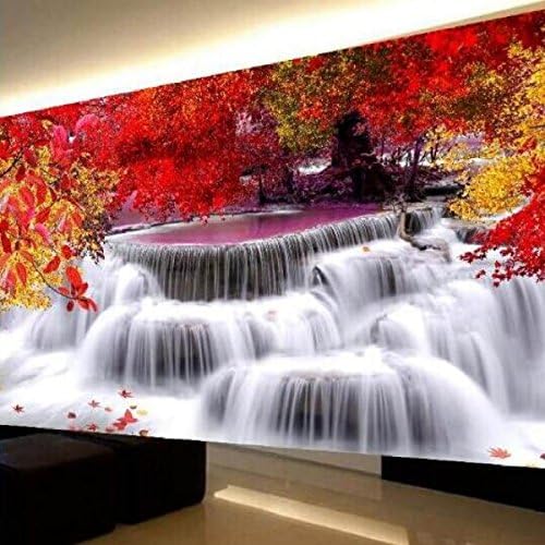 DIY 5D Flowery Diamond-rich Paintings Full Of Diamonds Fortune Headed Landscape The Living Room Paste Drill Cross Stitch Embroidery Of Diamonds,220*90cm